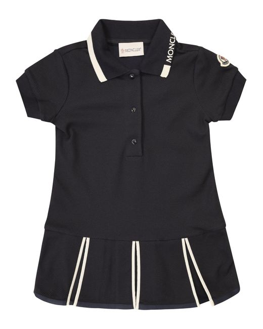 Moncler Polo Dress in Black | Lyst