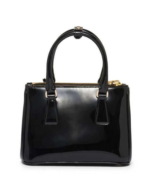 Prada Black Mini Patent Leather Gallery Bag