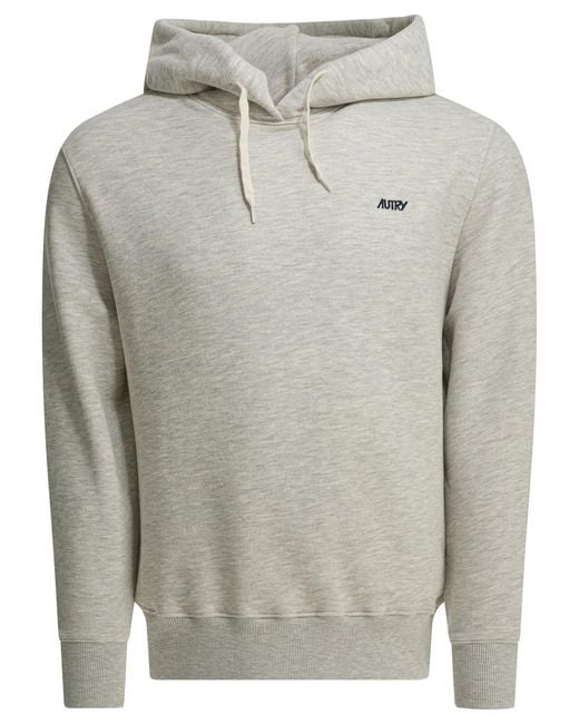 Autry Gray Cotton Polyester Sweatshirt for men