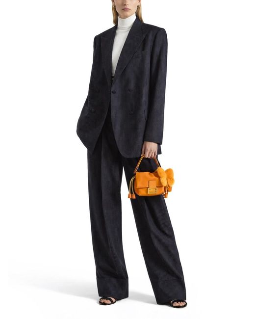 Fendi Blue Wool Blazer