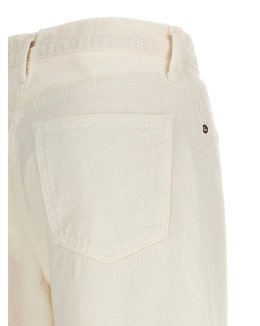 Agolde White 'Dame' Jeans