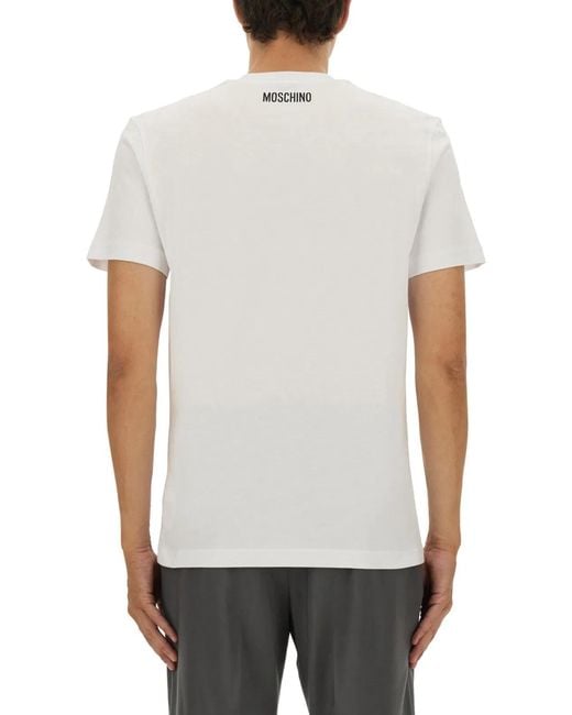 Moschino Couture White Tshirt With Logo for men