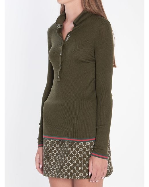 Gucci Green Polo