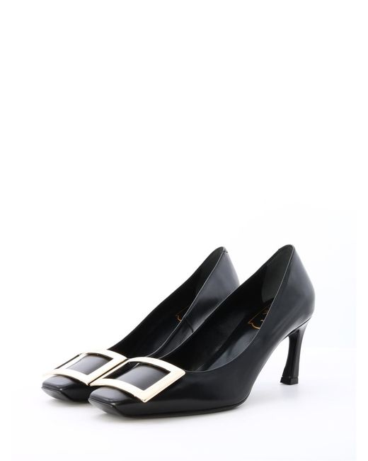 Roger Vivier Black Belle Vivier Trompette Pumps