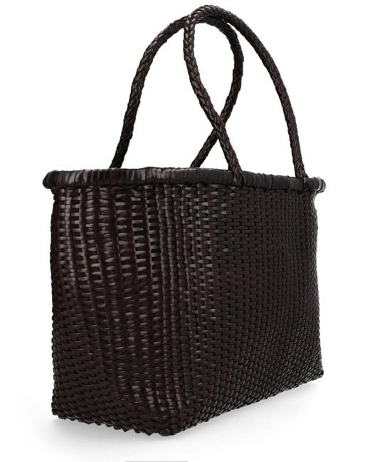 Dragon Diffusion Black Leather Shoulder Bag