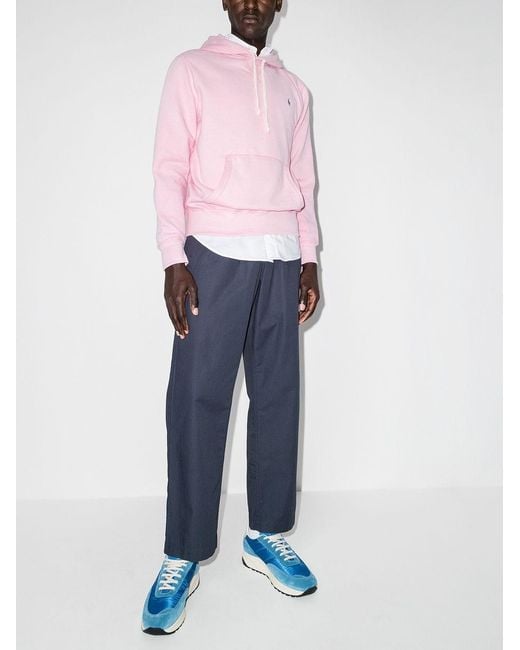 Polo Ralph Lauren Pink Logo Hoodie for men