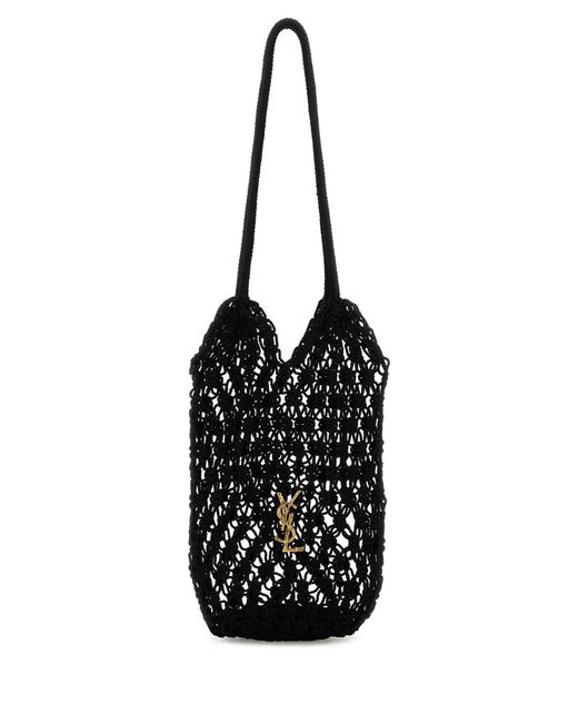 Saint Laurent Black Yls Bo Hobo Passam L