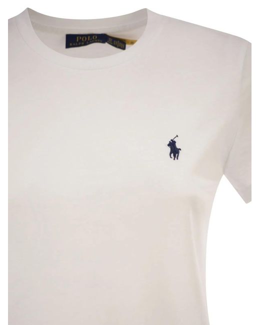 Polo Ralph Lauren White Classic-Fit Crew Neck T-Shirt
