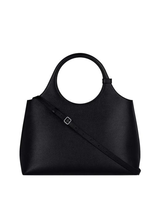 Courreges Black Courregès Holy Day Leather Shoulder Bag