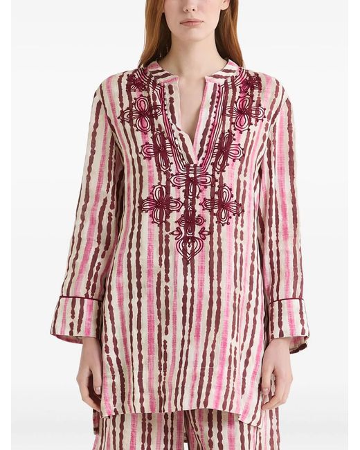 Tagliatore Red Vertical Stripes Jacket for men