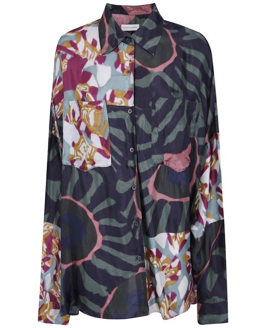 Dries Van Noten Blue "Casia" Fluid Twill Shirt