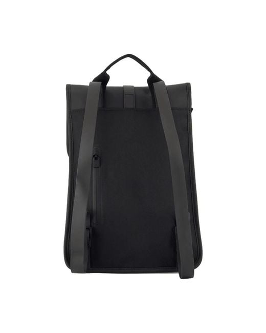Rains Black Mix Backpack Mini