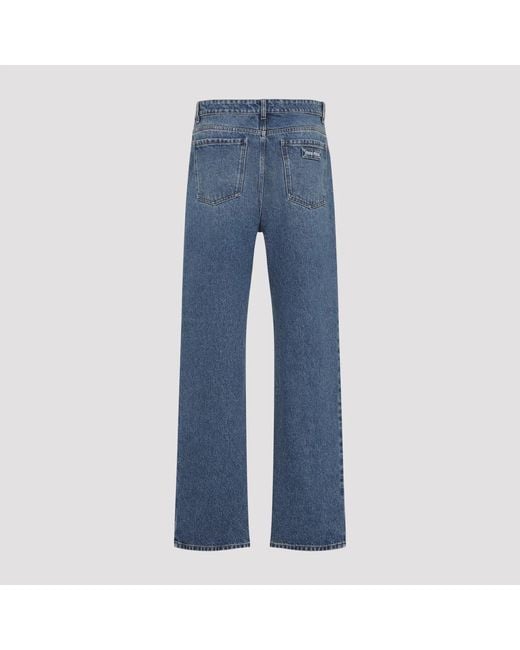 Miu Miu Blue Cotton Jeans