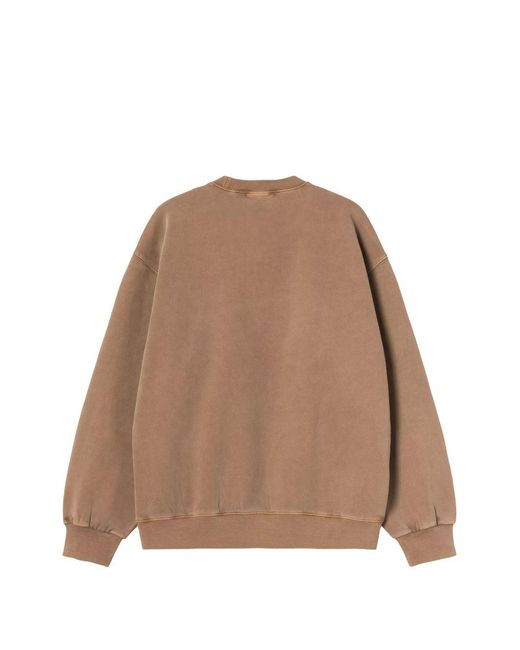 Carhartt Natural Logo Cotton Sweatshirt for men