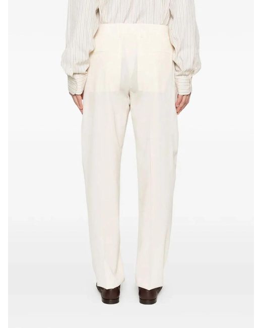Fendi Natural Wool Virgin Wool Viscose Pants for men