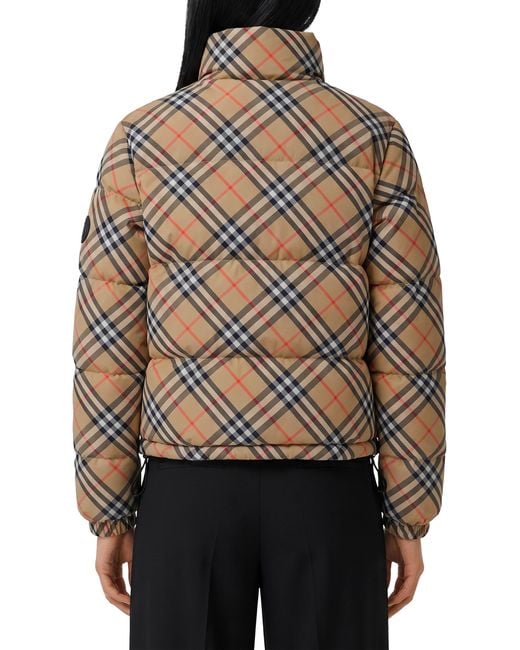 Burberry Black Ambleside Vintage Check Puffer Jacket