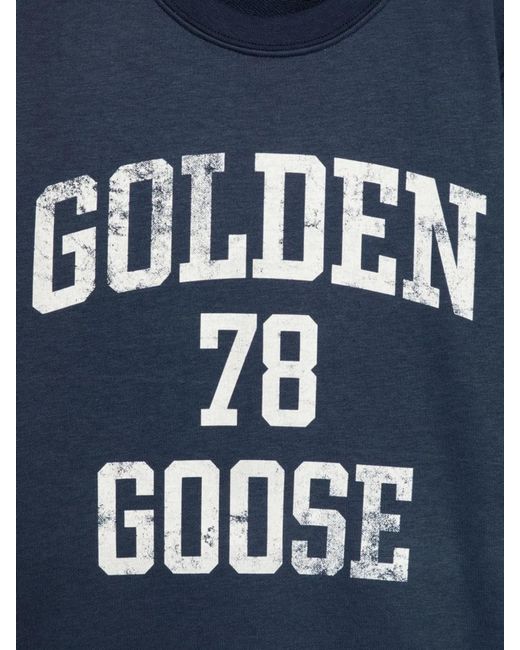 Golden Goose Deluxe Brand Blue Crewneck Sweatshirt Regular