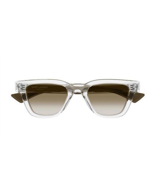 Saint Laurent White Sunglasses for men