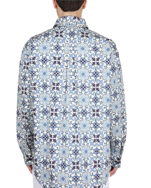Drole de Monsieur Blue Faience Shirt for men