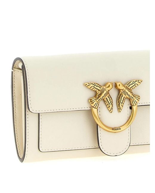 Pinko Natural 'Love Simply' Wallet On Chain