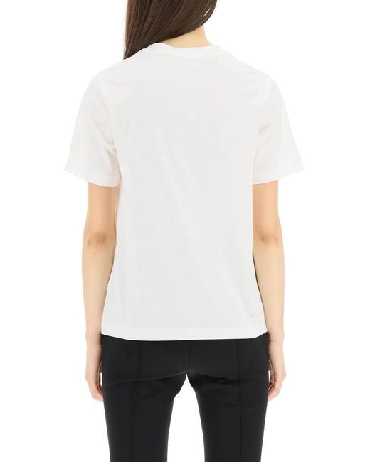 Burberry White Cotton T-Shirt