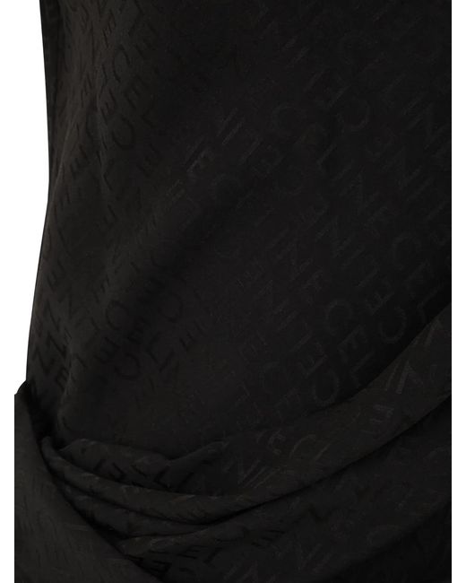 Céline Black Asymmetric Long Dress