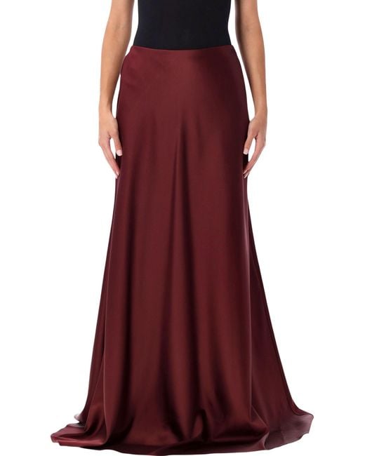 Ralph Lauren Red Masina Long Skirt