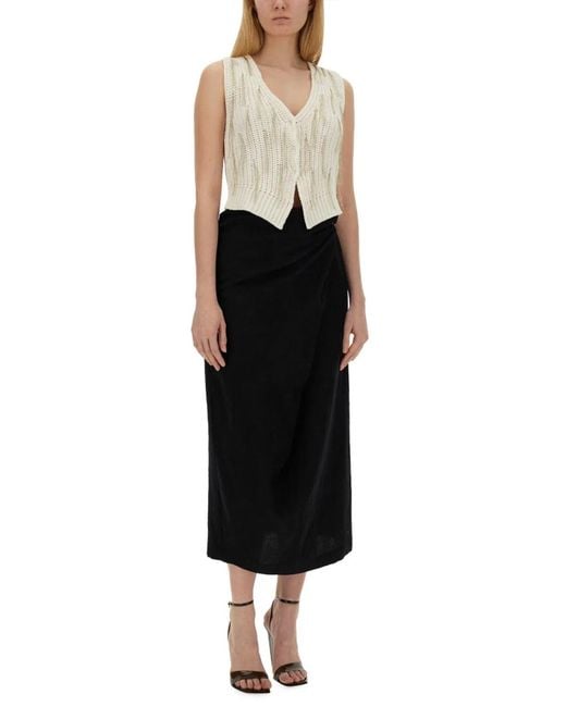 Alysi Black Skirt With Hook