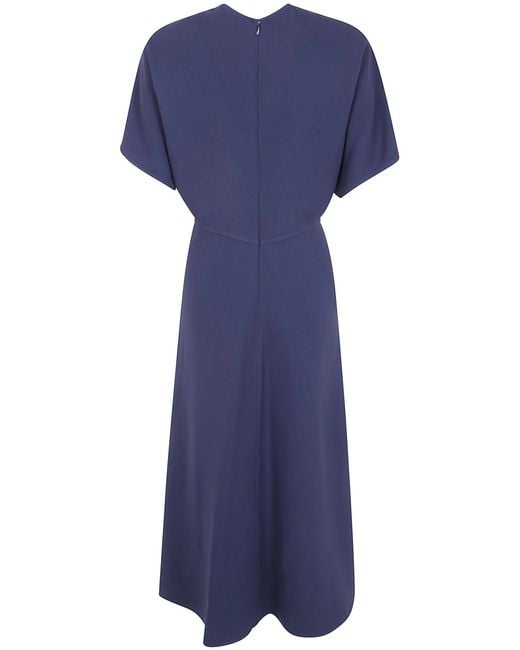 Victoria Beckham Blue "Eleanor" Midi Dress