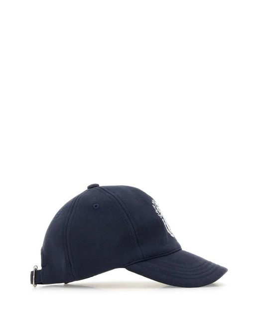 A.P.C. Blue Dark Classic Print Baseball Hat for men