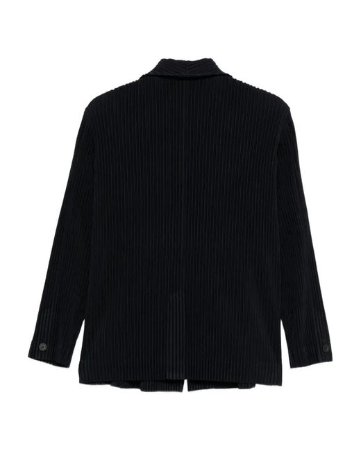 HOMME PLISSÉ Blue Homme Plisse Homme Pliss㉠Issey Miyake Two-Button Jacket for men