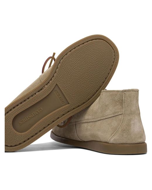 Sebago Brown Rubber Loafers for men