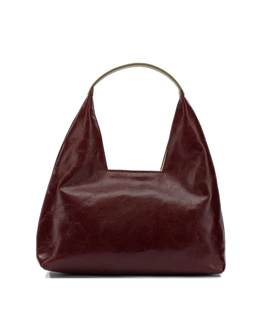 Marni Purple Bordeaux Leather Shoulder Bag