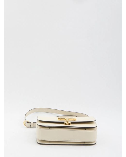Gucci Natural Ivory Leather Small Siena Shoulder Bag