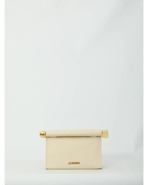 Jacquemus Natural Le Sac Rond Carre