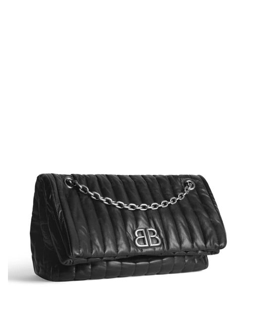 Balenciaga Black Bag, Model Monaco Chain Medium Modele