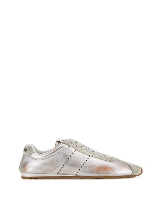 Miu Miu White Allacciate
