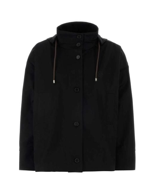 Loewe Black Gabardine Jacket