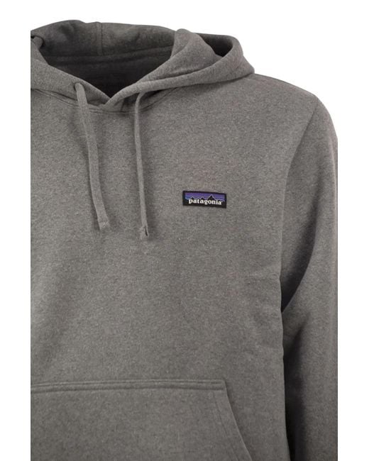 Patagonia Gray Recycled Materials Hooded Sweatshirt for men
