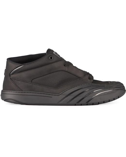 Givenchy Black Fabric And Leather Skate Sneakers for men