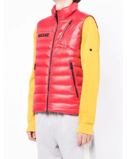 Mackage Pink Hardy Down Vest Jacket for men