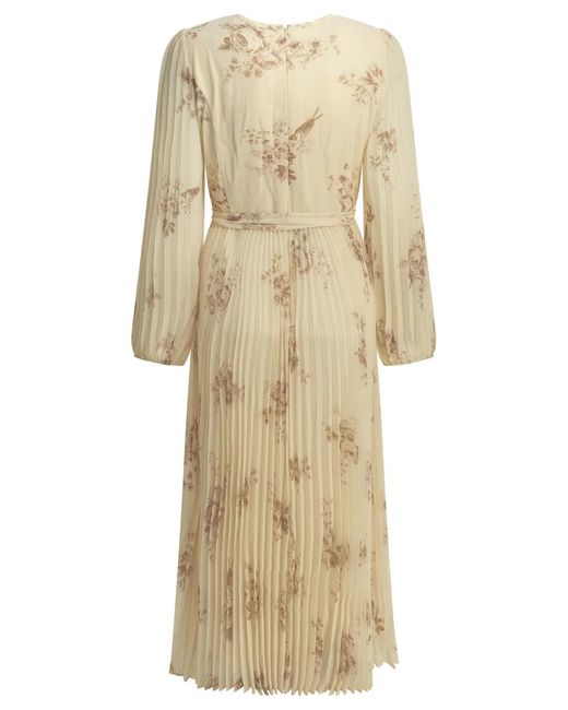 Zimmermann Natural "Sunray" Midi Dress