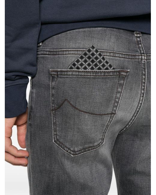 Jacob Cohen Gray Slim Fit Denim Jeans for men