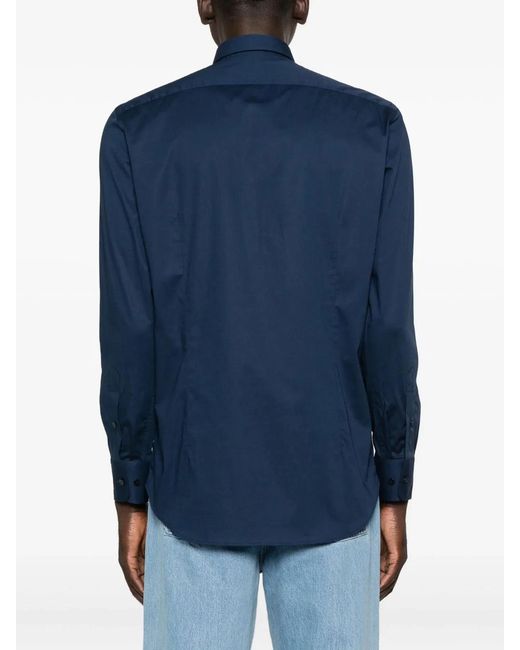 Etro Blue Shirt With Pegasus Motif for men