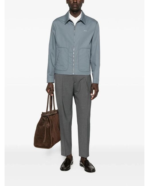 Prada Blue Giubbotti for men