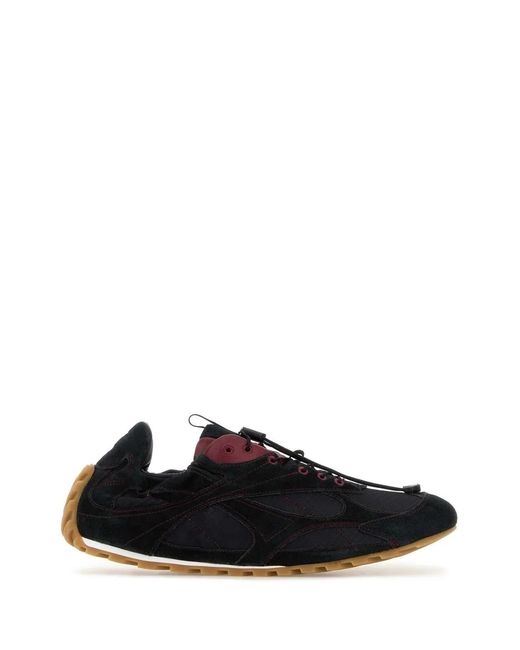 Bottega Veneta Black Suede Orbit Flash Sneaker for men
