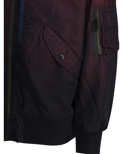 Beams Plus Blue Polyester Jacket for men