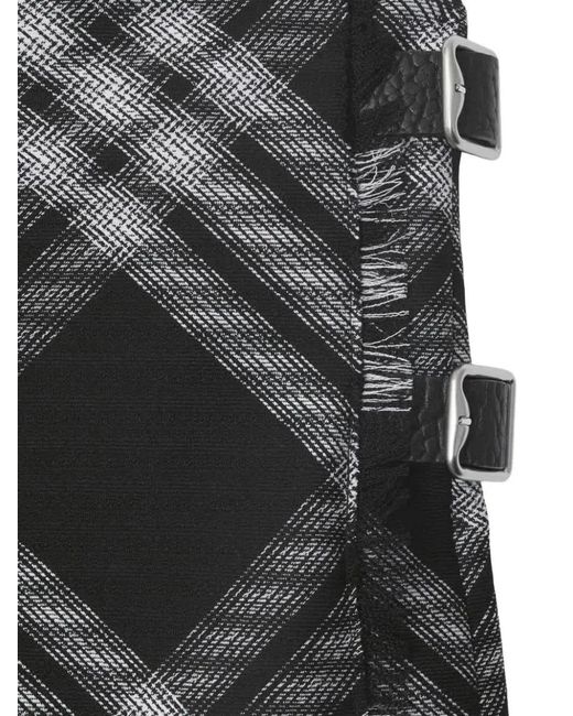 Burberry Black Check Kilt Style Dress
