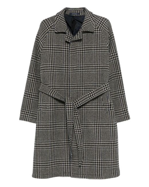 Tagliatore Gray Wool Coat for men