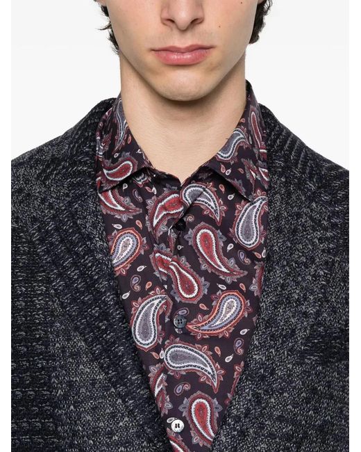 Etro Purple Shirt Formal for men